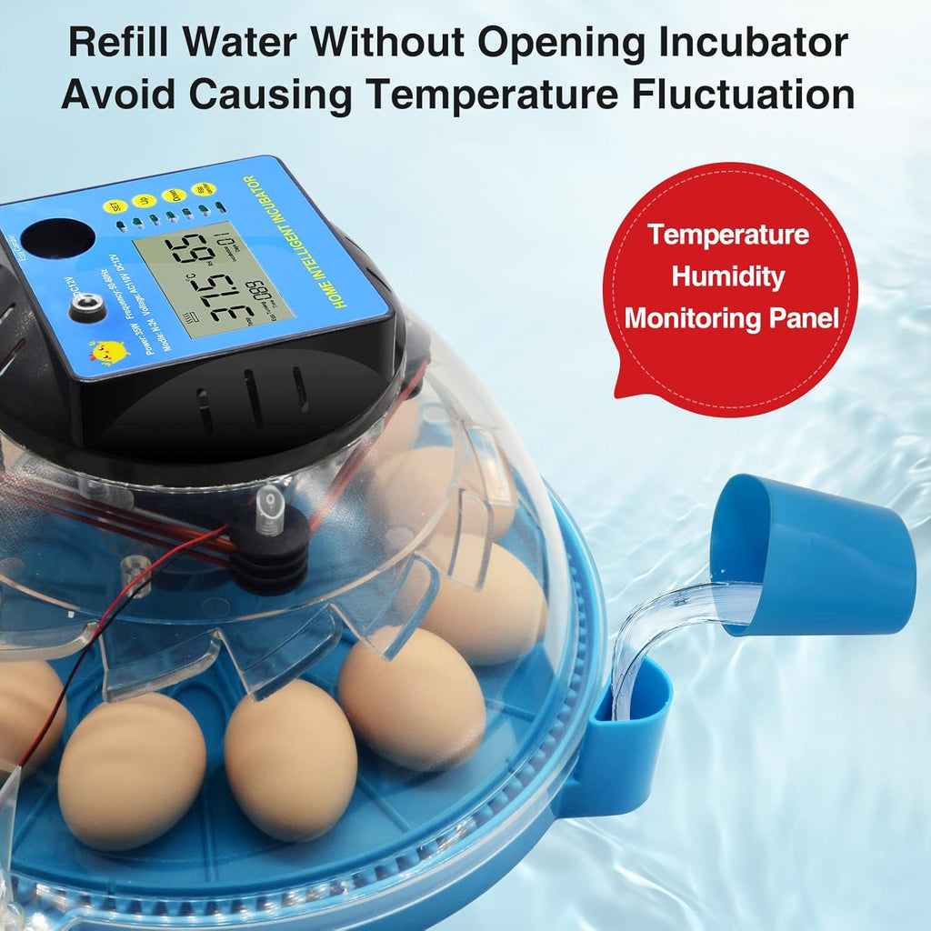 2 Pc Automatic Egg Incubator with Humidity Display Q4326