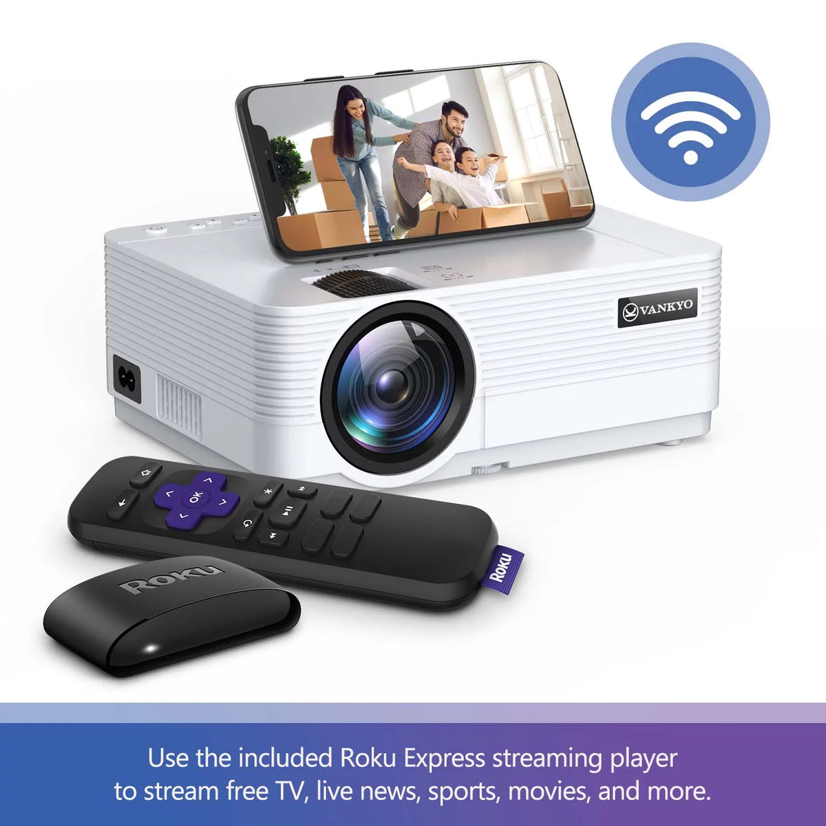 HD Mini Projector with Streaming Player K175774