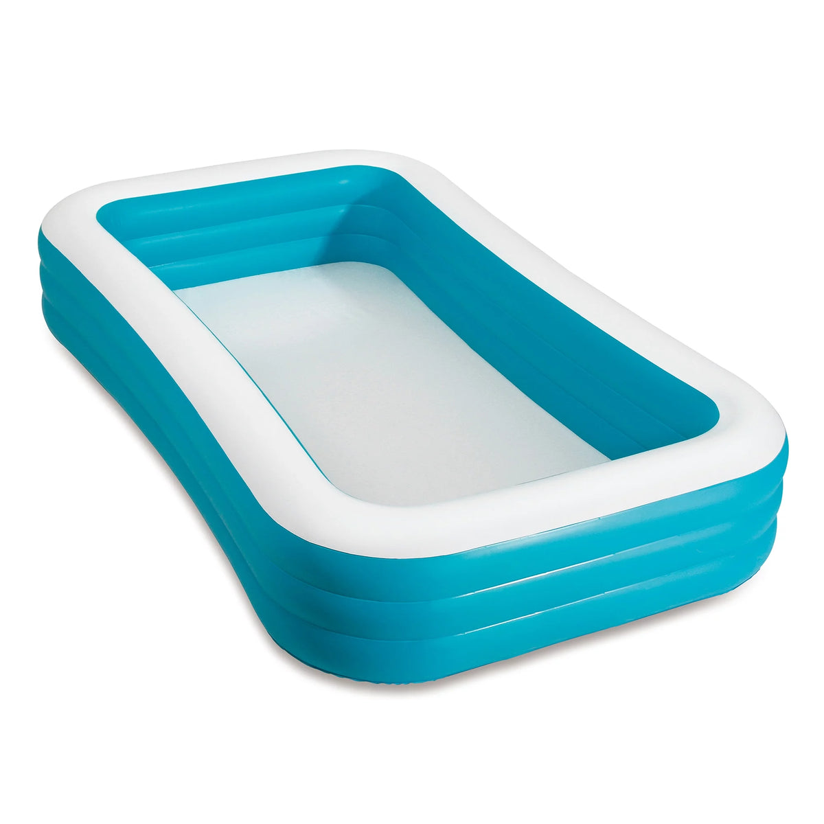 10-Foot Rectangular Inflatable Family Pool, Blue O4119