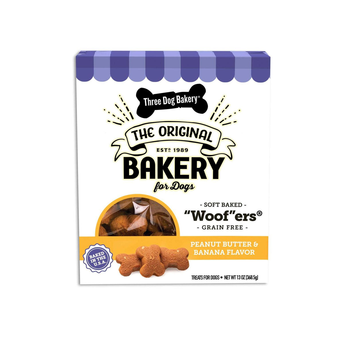 Grain-Free Peanut Butter & Banana Soft-Baked Dog Treats C7872