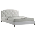 White Full Wood Bed L12794