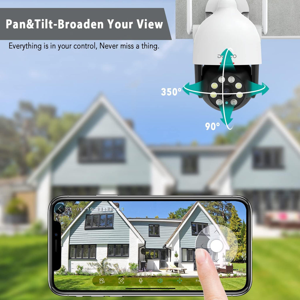 1080P Dome Security Camera with Motion Detection and Siren H732785