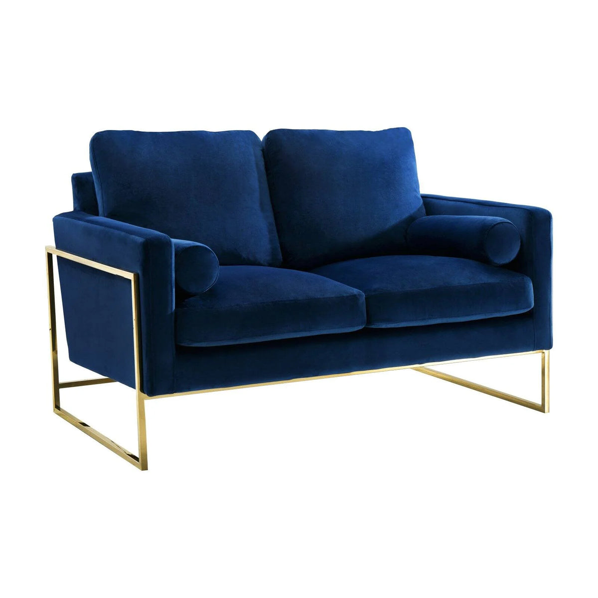 Navy Velvet Loveseat P265
