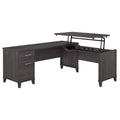 72W Storm Gray Sit to Stand L Shaped Desk G56357