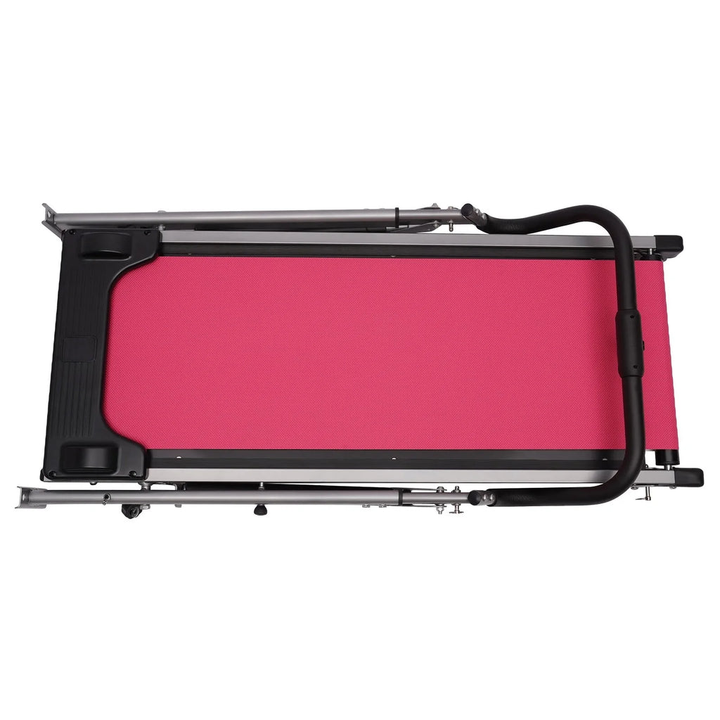 Pink Incline Folding Treadmill Q599