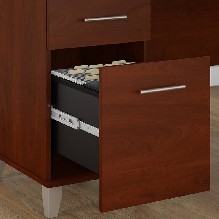 72W Storm Gray Sit to Stand L Shaped Desk G56357