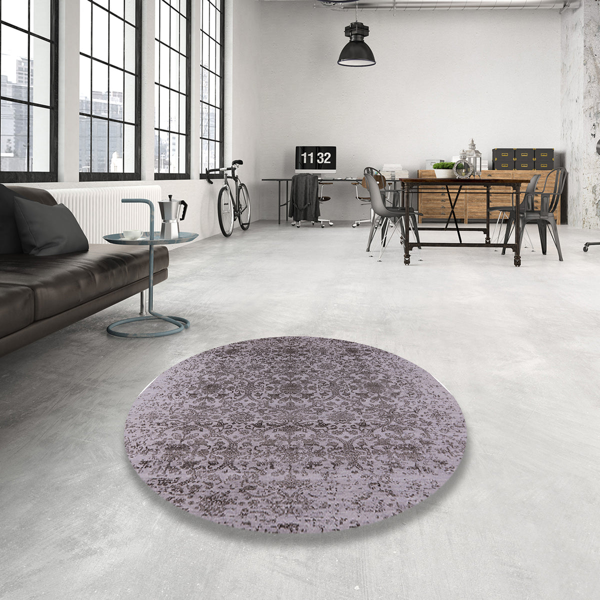 Purple Oriental Area Rugs, 2' x 4' U7933