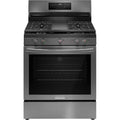 30 in. 5 Burner Freestanding Gas Range in Black Stainless Steel with True Convection and Air Fry D5294