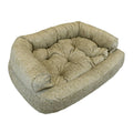Small Overstuffed MicroSuede Pet Sofa D849