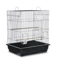 Black Square Roof Parakeet Cage F221