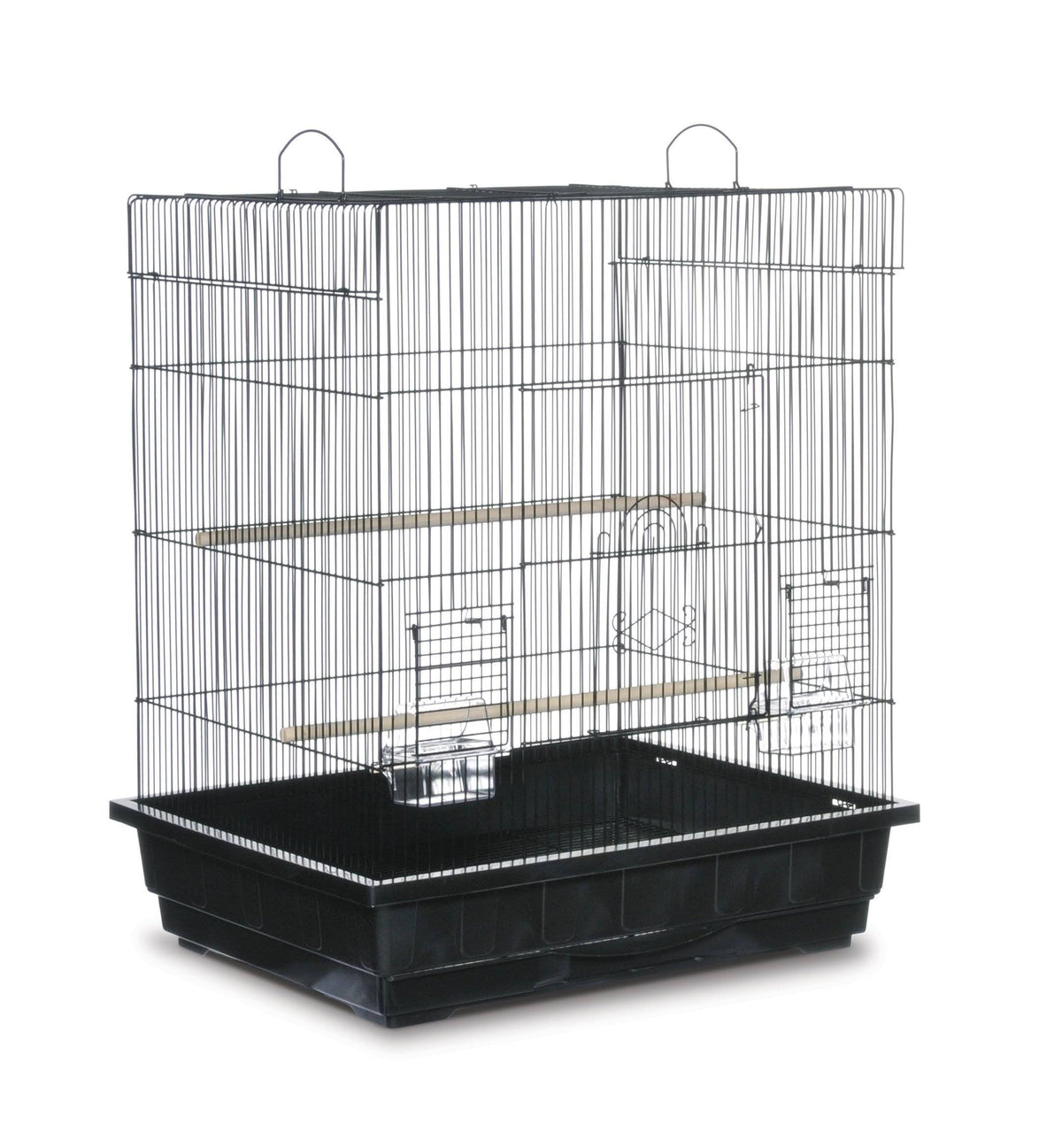 Black Square Roof Parakeet Cage F221