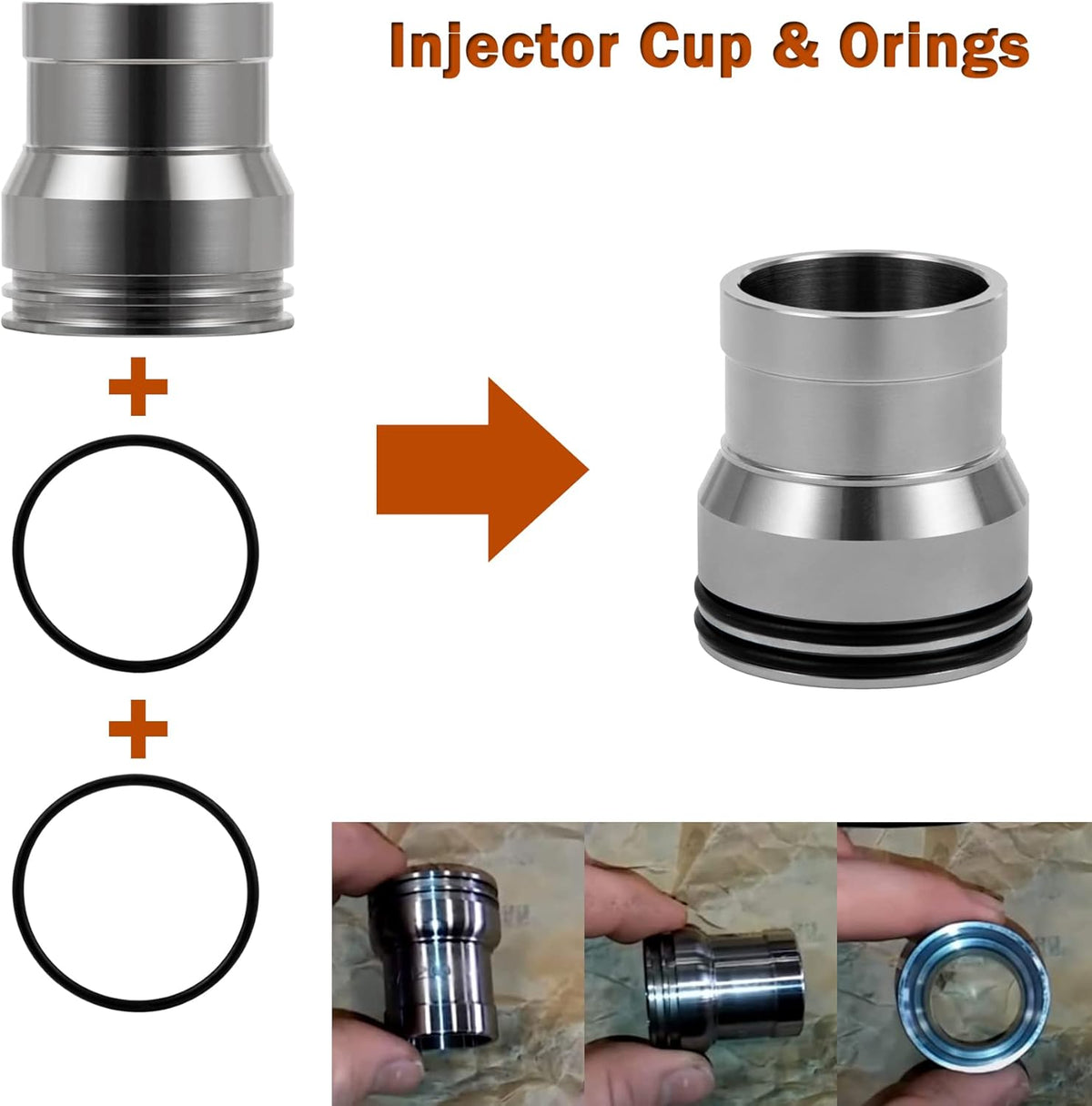 Injector Sleeve Cup Removal Installation Tool with Parts Kit for CAT 3126 C7 C9 HUEI Injectors S835