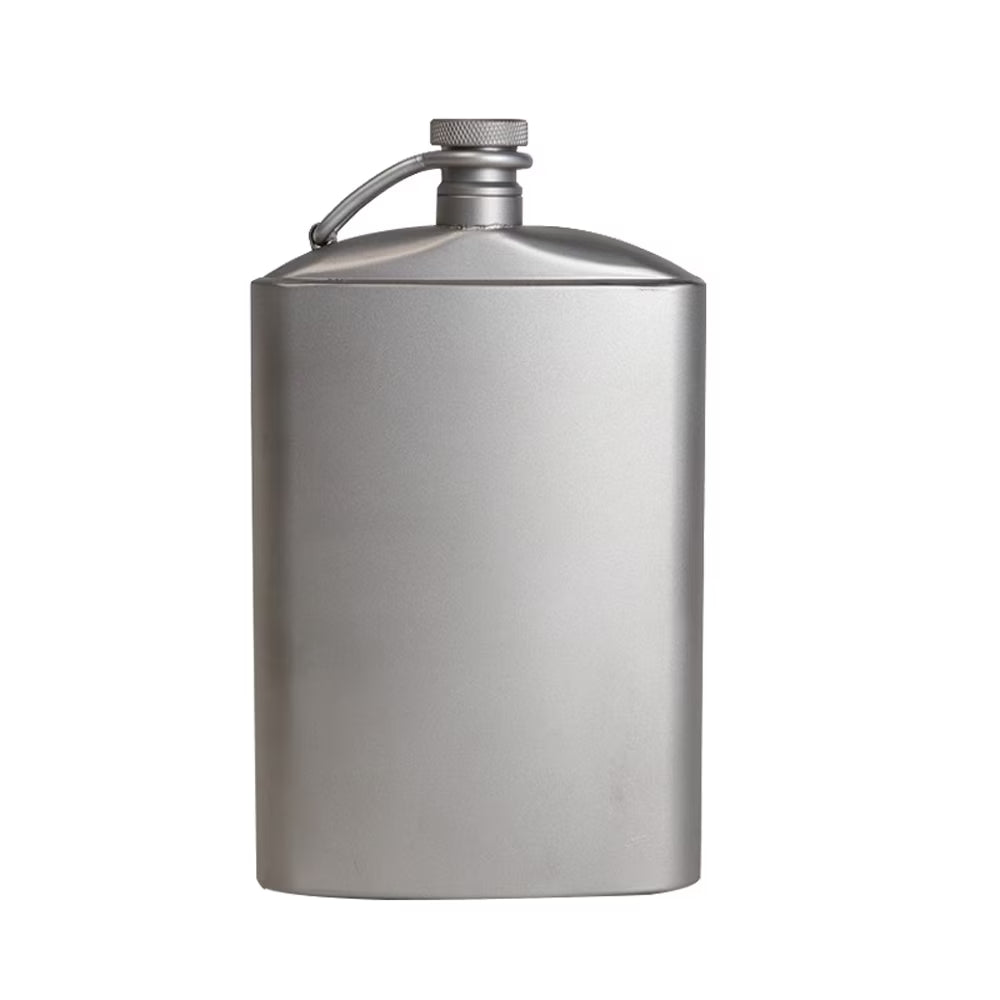 Ultralight Ti Flat Bottle with Screw Clip Z9719
