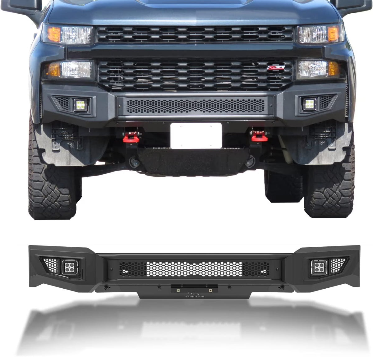 Front Bumper Bull Bar with 2 LED Fog Light P575