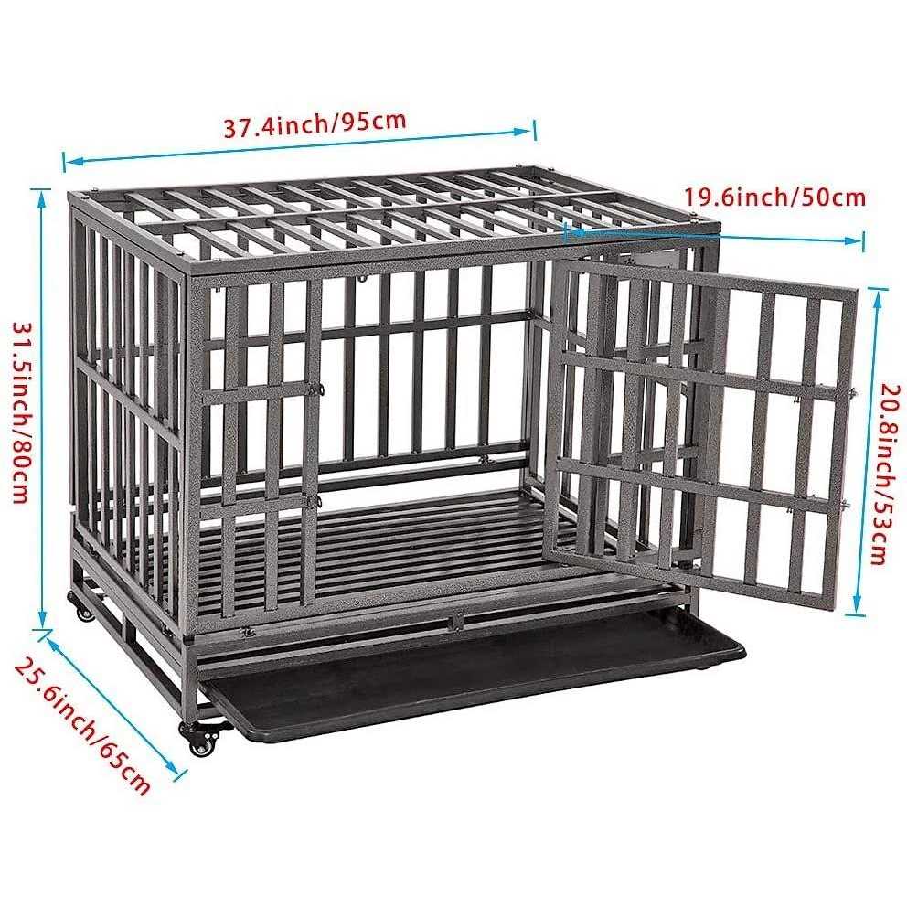 Heavy Duty Metal Dog Cage H26923