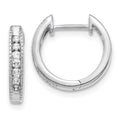 14kt White Gold Diamond Hinged Hoop Earrings Z914342