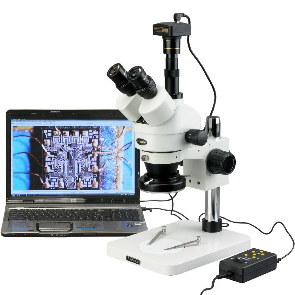 Trinocular Stereo Zoom Microscope, 7X-90X Magnification K5955