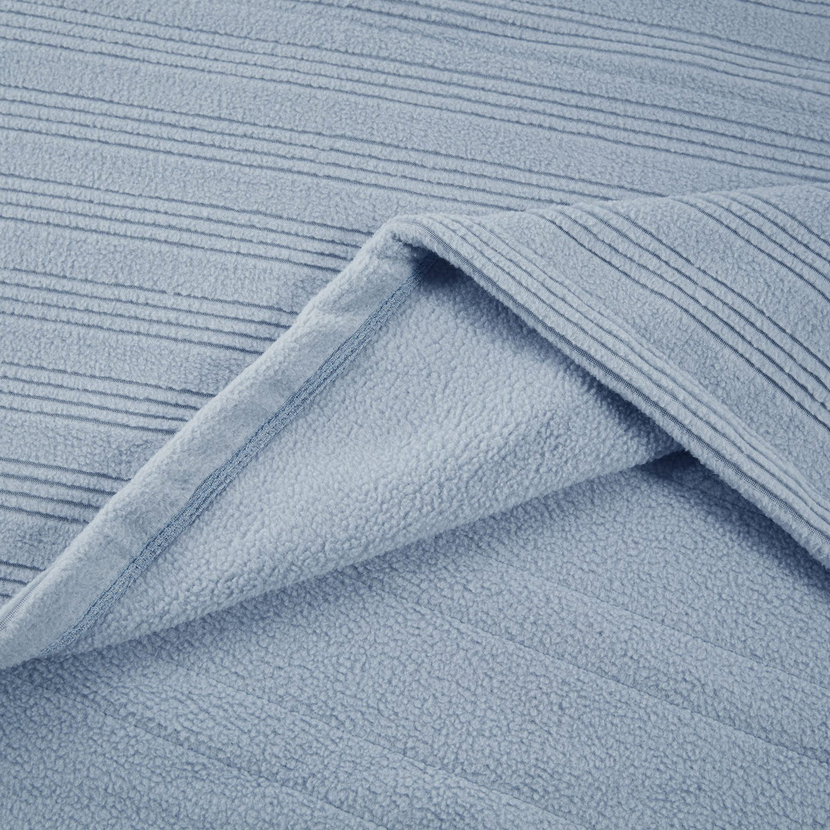 Queen Fleece Ultra Soft Electric Heated Blanket Dusty Blue N670073
