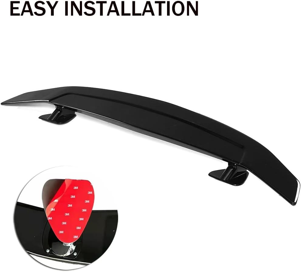 Glossy Black ABS Racing Spoiler Wing S515175