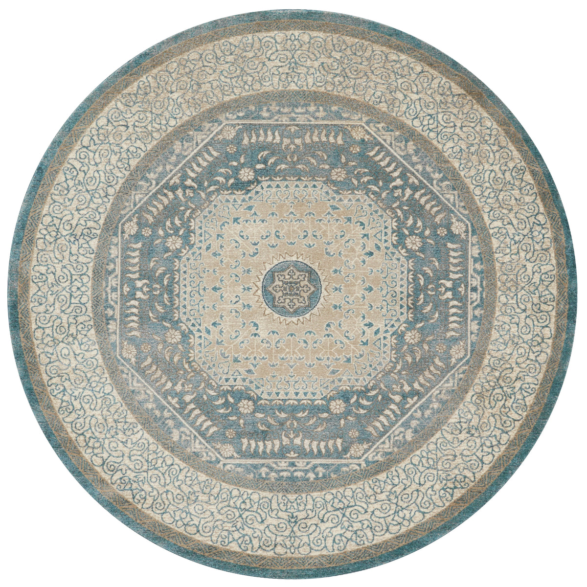 Blue Sand 9'3 x 9'3 Rug F628504