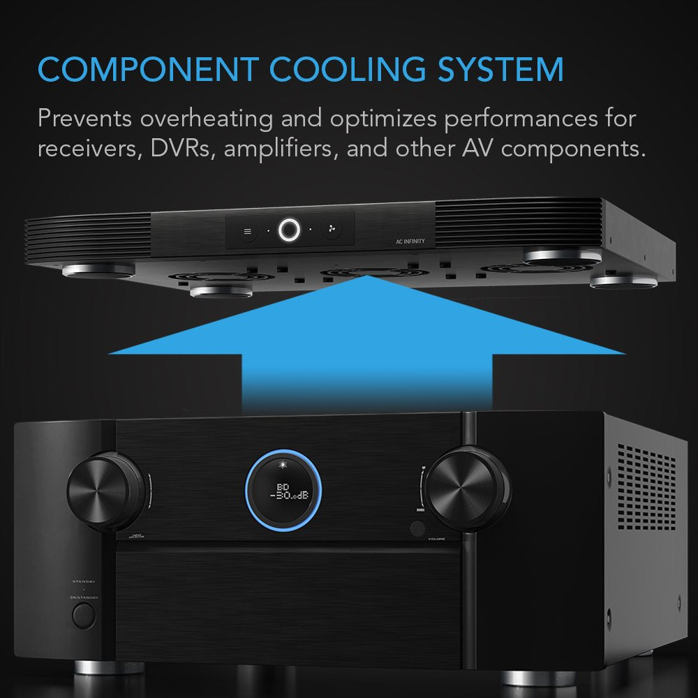 Quiet Cooling Fan System for AV Cabinet Components X65912