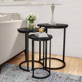 Black Marble Nesting Tables S862166