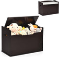 Espresso Wooden Toy Chest with Bench Seat X2056