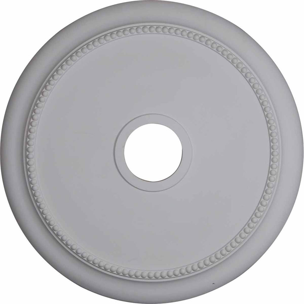 24 1/8x22OD x 4 3/8x22ID x 2 1/4x22P Hand-Painted Ultra Pure White Ceiling Medallion U973040