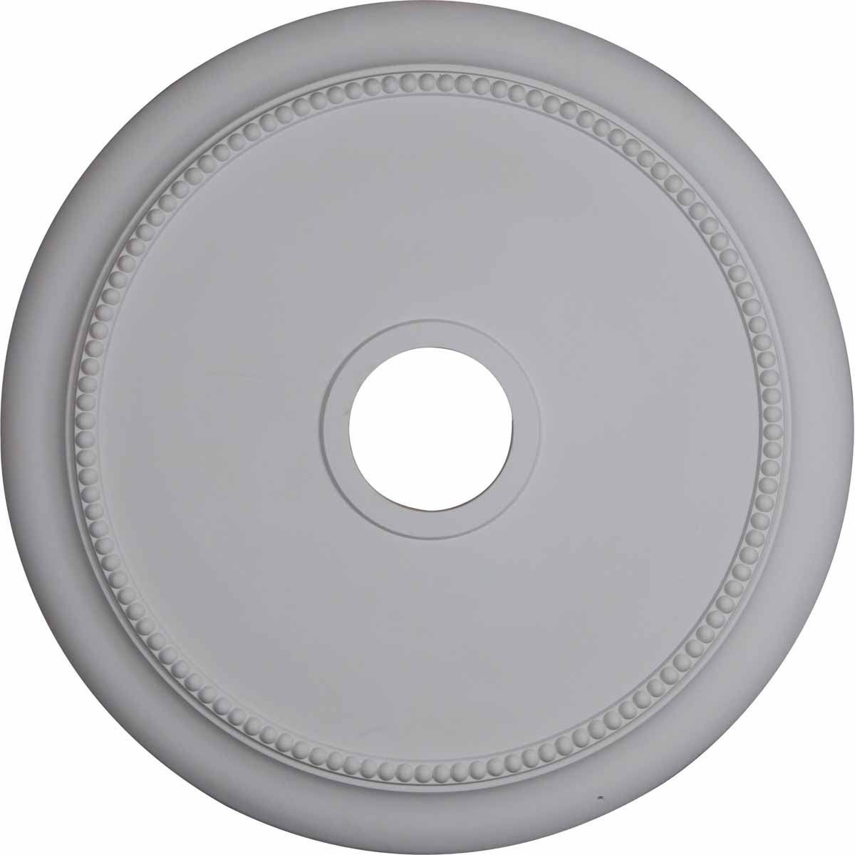 24 1/8x22OD x 4 3/8x22ID x 2 1/4x22P Hand-Painted Ultra Pure White Ceiling Medallion U973040