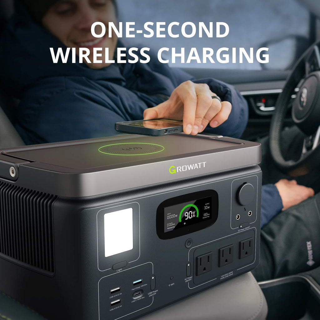 Portable Power Station 538Wh LiFePO4 600W AC Output V8195