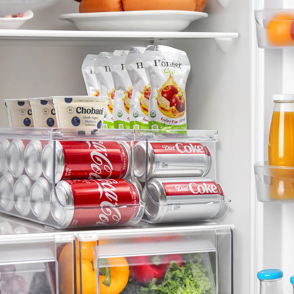 Clear 9 Cans Capacity BPA-Free Soda Can Organizer 2-Pack C95119