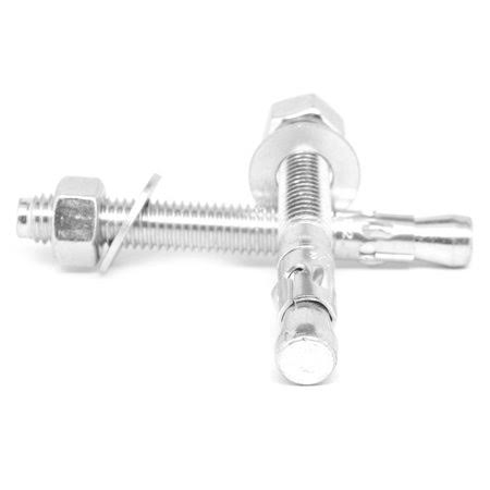 1/2 inch-13 x 10 inch Coarse Thread Wedge Anchor Low Carbon Steel Zinc Plated Pk 25 K1465