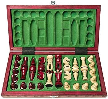 Vintage Carved Wooden Chess Set B91493