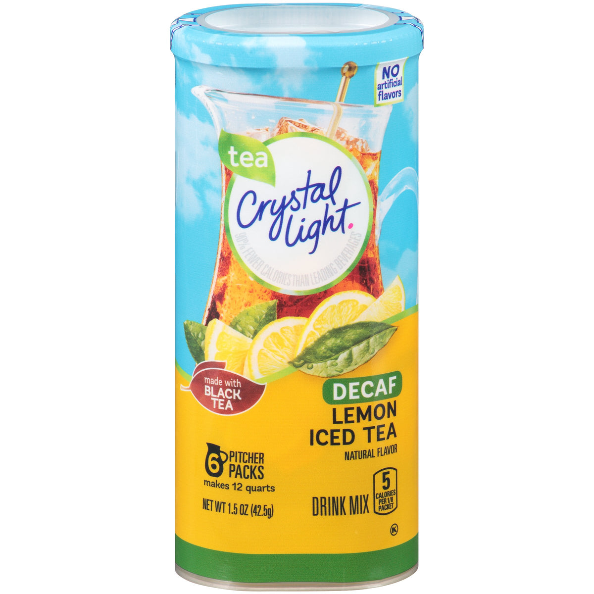 Decaf Iced Tea Drink Mix, 12-Quart Canister (Pack Of 6) Q84998