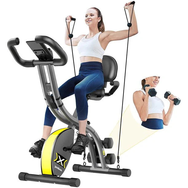 4-in-1 Folding Magnetic Exercise Bike E807