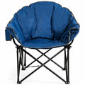 Navy Padded Folding Camping Chair with Carry Bag L244973